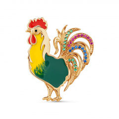 Брошь "Петушок"