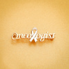 Брошь "Онколог" позолота с локальным родированием
