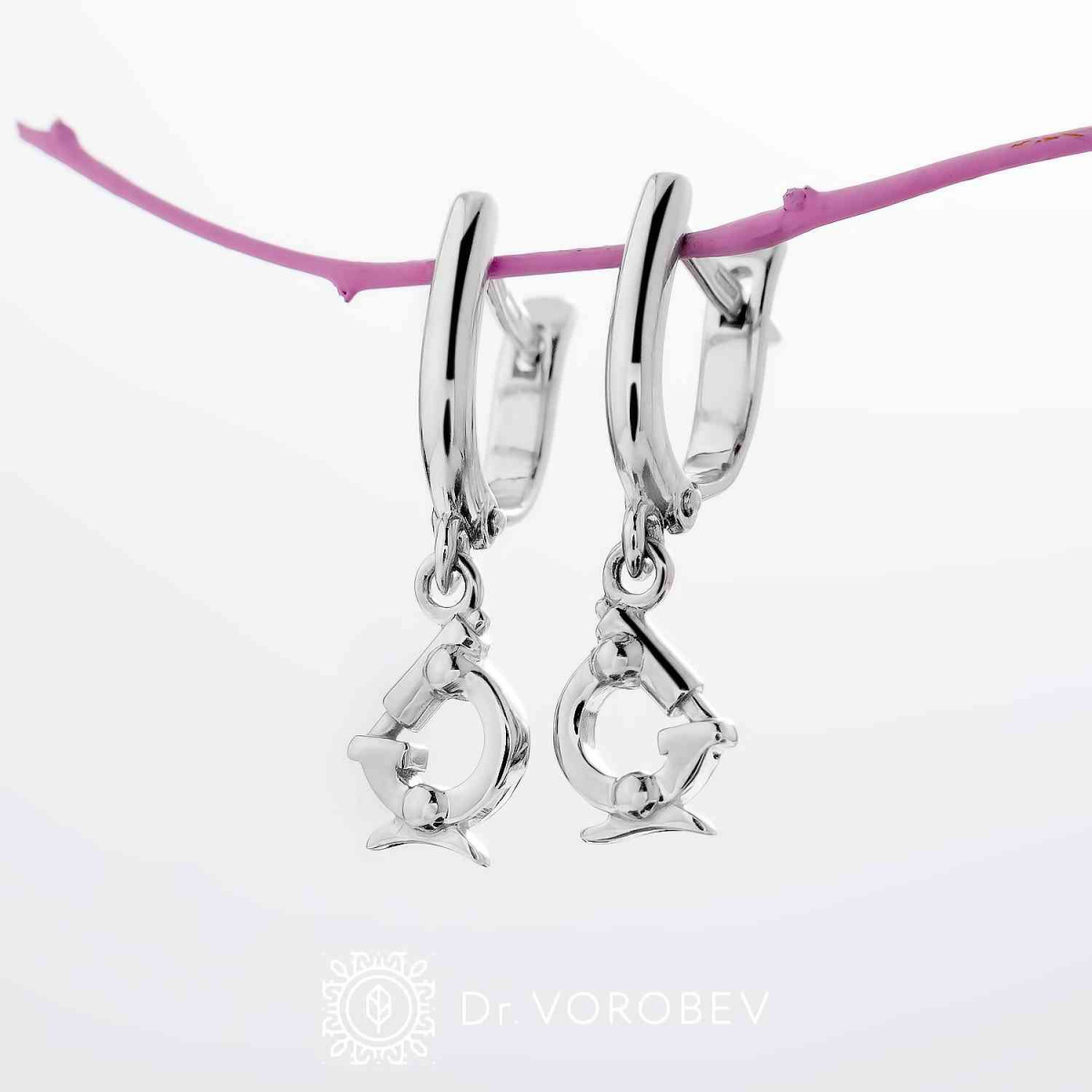 Серьги "Микроскоп"