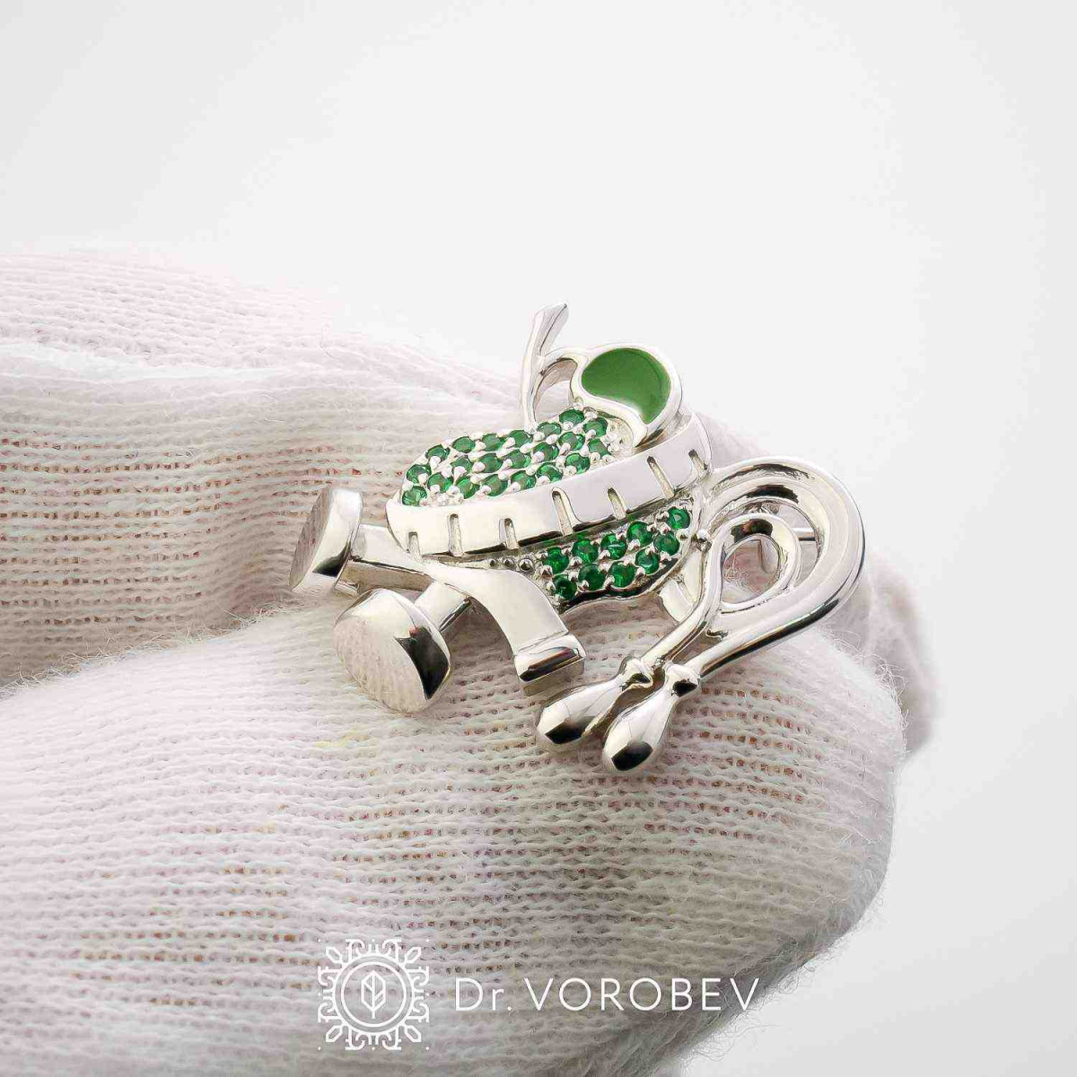 Брошь "ЗОЖ"