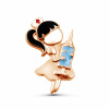 Брошь "Медсестра со шприцем №2"