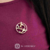 Брошь "Микроскоп №2" Au 585